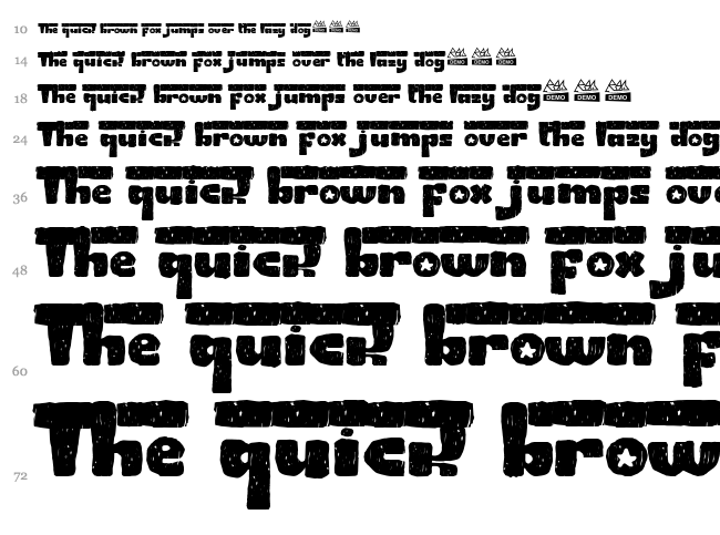 ConnyRocket font waterfall